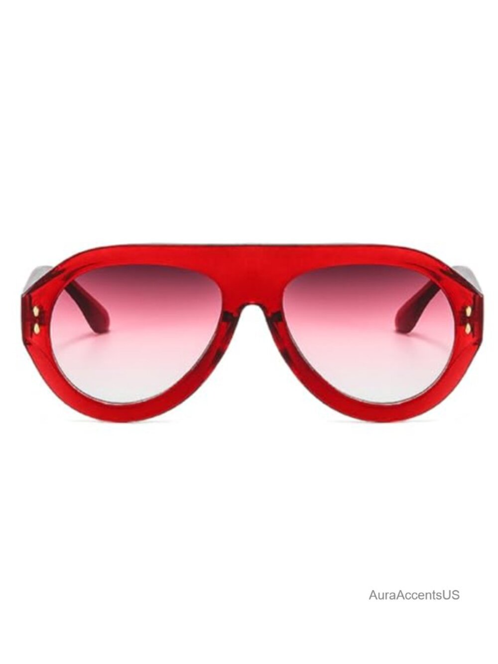 Metal Frame Aviator Sunglasses UV400 Gradient Wrap Around Adult Unisex